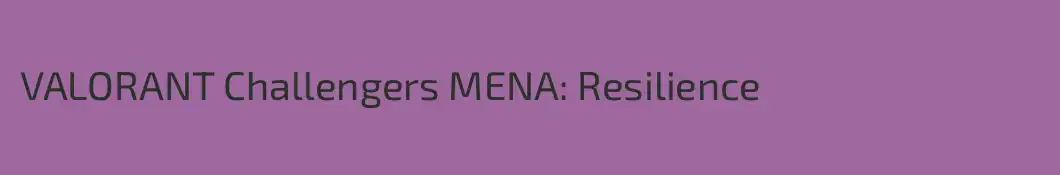 VALORANT Challengers MENA: Resilience